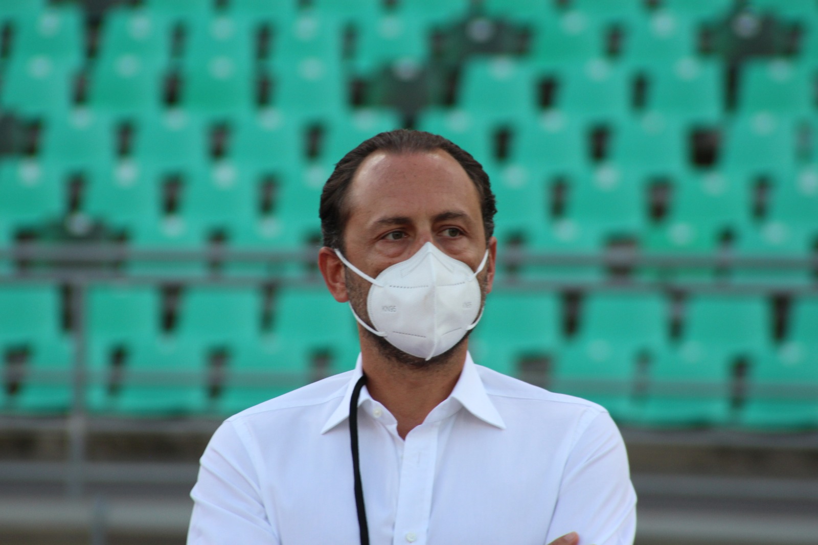 de laurentiis mascherina bari ternana